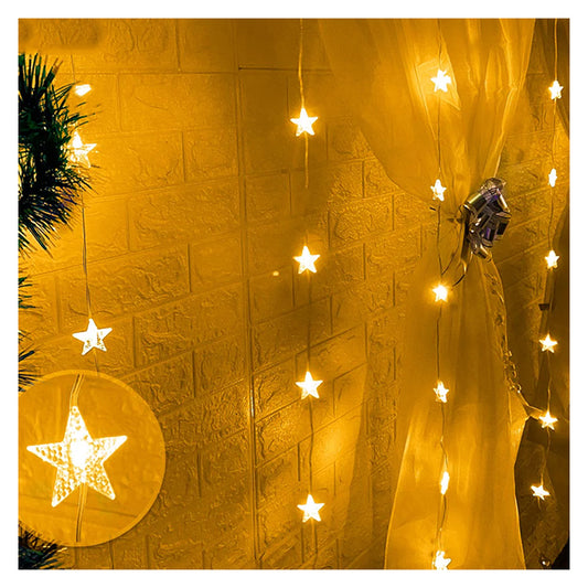 Cortina Led Estrellas 120 Leds Navidad