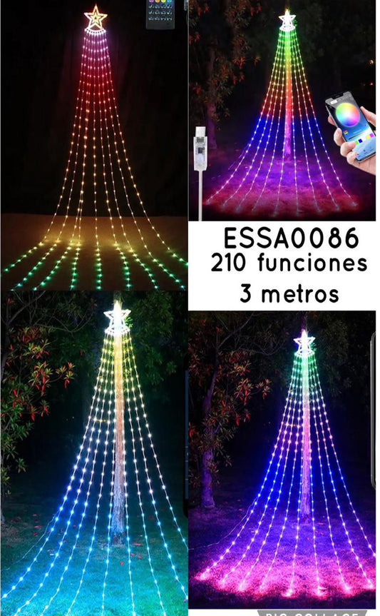 Árbol de Luz Navideño Cadena Computarizado